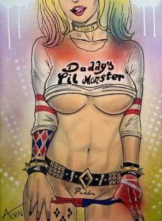 Alvin Silvrants | Harley Quinn Very Naughty - Original drawing in colour by Alvin Silvrants | Catawiki