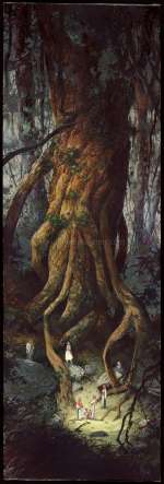 Vincent Mallié - Peinture originale, intitulée "Racine" - Le Grand Mort