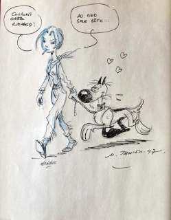 Léturgie / Janvier / Fauche | Rantanplan T9 - Le Messager avec dédicace Léturgie et Janvier - Cartonné - EO - (1995) | Catawiki