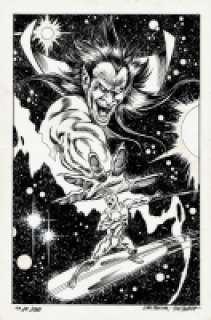 John Buscema | SILVER SURFER: JUDGMENT DAY LINE ART ORIGINAL ART COVER (1988) | Pedigree Comics