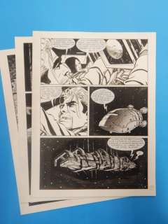 Roberto de Angelis | Nathan Never n. 131 - Roberto De Angelis 3x Tavola Originale "Il mistero della terza luna" - Page volante - Exemplaire unique - (2002) | Catawiki