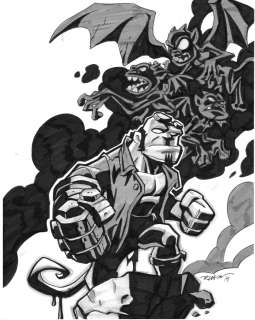 Roger Andrews - Hellboy‘s world cover recreation page recreation