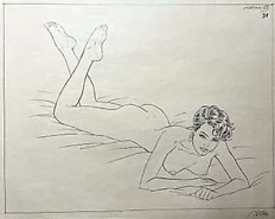 Al Rio | Al Rio - Original drawing for Playboy - Formaat: 41 x 30 cm. - (1996) | Catawiki