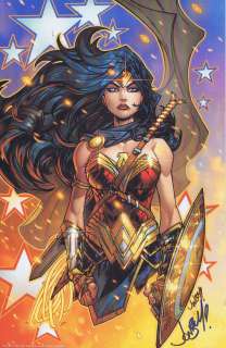 Jonboy Meyers - 11 x 17 wonder woman color print page print