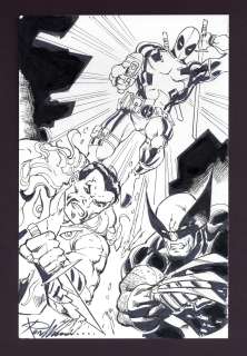 Deadpool, Wolverine, and Kraven Sketch by Ron Williams | mycomicshop.com
