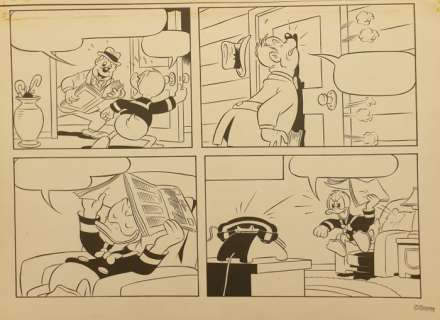 Knut Dokker, Jim Kenner, Malaga | Donald Duck - Afternoon Nap (D 7626) - page 3 - Original Comic Page by Malaga - Page volante - (1986) | Catawiki