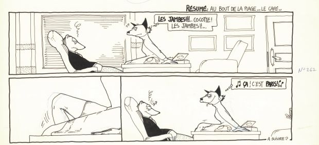 Régis Franc | 1989 - Le café de la plage | Huberty Breyne Gallery