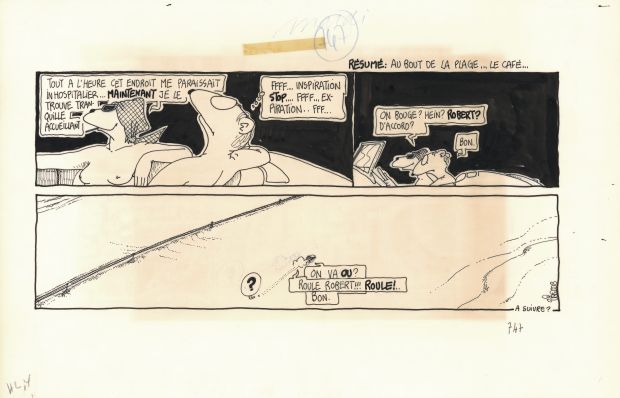 Régis Franc | 1989 - Le café de la plage | Huberty Breyne Gallery