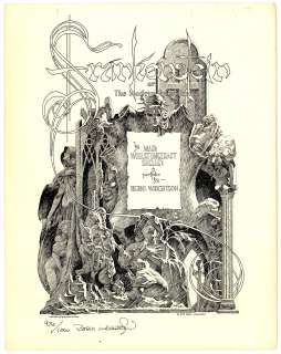 Wrightson - FRANKENSTEIN PORTFOLIO #1, 932/1000 (1977) | Russ Cochran