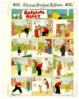 King - Gasoline Alley Sunday Page Color Proof (03/15/1925) NO RESERVE! | Russ Cochran