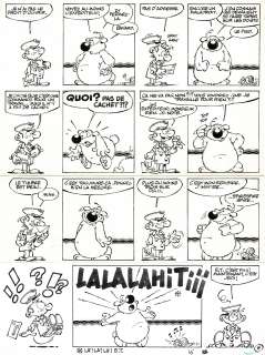 Dupa - Lot 243 - Cubitus, planche originale à l’encre de chine.