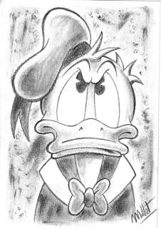 Millet | Donald Duck - Original Signed Sketch by Millet | Catawiki