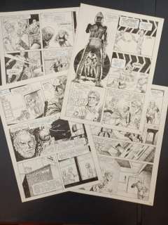 Luigi Corteggi | Collana Rodeo n. 159 - Luigi Corteggi - 4x Tavole Originali "L’Astronave Perduta" - Page volante - Exemplaire unique - (1980) | Catawiki