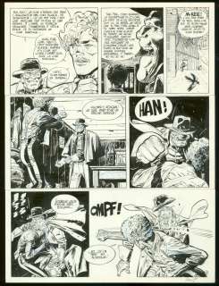 Christian Rossi - Planche originale n°8, rustine en case 1 - L‘Alligator blanc - Une Aventure de Jim Cutlass