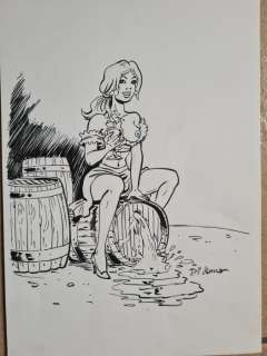 Di Sano, Bruno | Alys et Vicky - Dessin original par Di Sano - Format: 21 x 29,7 cm. | Catawiki