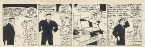 81: Gould Dick Tracy daily 5/26/44 original comic art | Russ Cochran