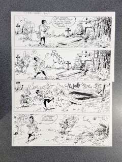 Hardy, Marc | Hardy, Marc - Planche originale - Pierre Tombal - gag 241 - Charles de Gaulle | Catawiki