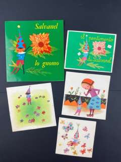 Ugo Fontana | Salvanel lo gnomo - Copertina originale + 3 illustrazioni pubblicate - Page volante | Catawiki