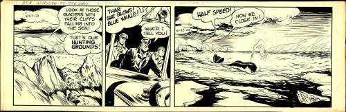Beroth - "HUNTING GROUNDS", DON WINSLOW OF THE NAVY, Daily Strip (06/23/1948) NO RESERVE! | Russ Cochran