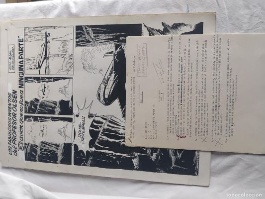 LOS FABULOSOS INVENTOS DEL PROFESOR OLSEN. Hª COMPLETA DE 8 PAGINAS ORIGINALES DE CUETO. TEXTO MARTY | todocoleccion (Buy It Now)