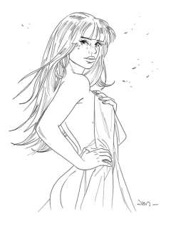 Jim (Terrasson, Thierry) | Original drawing  - Marie  - One Night in Rome | Catawiki