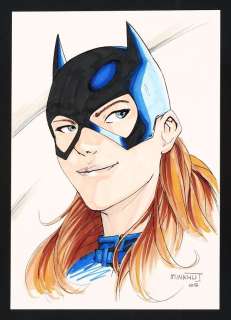 Batgirl Head Sketch by Minkyu Jung | mycomicshop.com