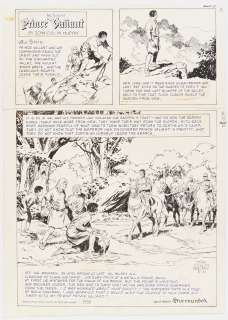 John Cullen Murphy ’’Prince Valiant’’ Sunday Comic Strip Original Artwork -- #3399 Dated 31 March 2002 | Nate Sanders