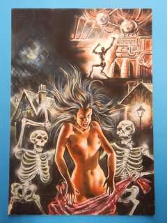 Dino Simeoni | Storie Viola n. 2 - Dino Simeoni - Original Cover "l’ultimo rintocco" - Page volante - Exemplaire unique - (1985) | Catawiki