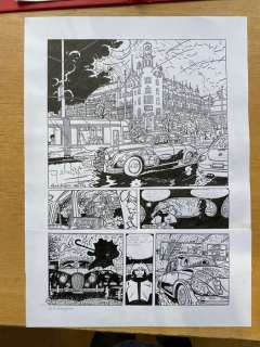 Kuijpers, Henk | Franka - Origineel voor pag 6a bij Grand Adventure III + prent + inkleuring - (2022) | Catawiki