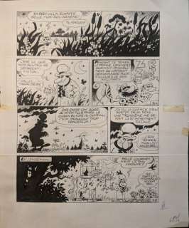 Raymond Macherot | Macherot - Planche originale (p.31) - Sibylline et Tanauzere - T4 Intégrale Sibylline 2012 - (1985) | Catawiki