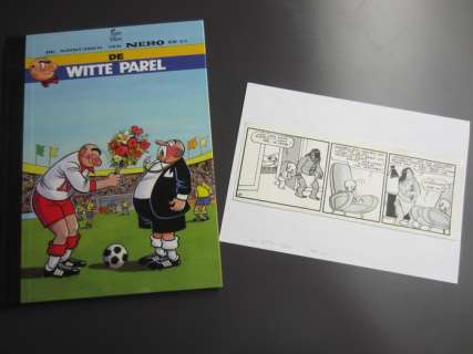 Sleen, Marc | Sleen, Marc - Originele strip + luxe album - Nero - De Witte parel - (1962/1998) | Catawiki