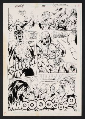Jose Marzan Jr. , Oscar Jimenez | Original Art from Flash #114 (1996) Page 14 Pencils by Oscar Jimenez, Inks by Jose Marzan Jr. | mycomicshop.com (Buy It Now)