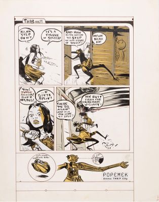 Paul Pope | 36 Seconds, page 2, 1998 | Philippe Labaune Gallery