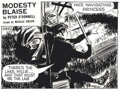 Colvin, Neville | Original strip (s.5962)  - Modesty Blaise  - The Return of the Mammoth | Catawiki