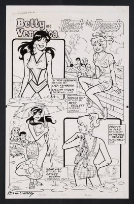 Rex W. Lindsey | Original Art from Betty & Veronica Summer Fun #3 (1996) Page 22 Pencils and Inks by Rex W. Lindsey | mycomicshop.com (Buy It Now)