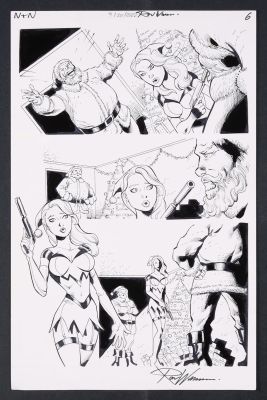 Ron Williams | Original Art from Unidentified Notti and Nyce Holiday Issue (c. 2022) by Ron Williams Page 6 | mycomicshop.com
