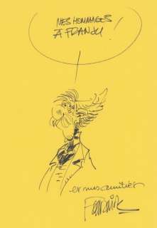 Fournier. Dessin original dédicacé Spirou | BDEnchères