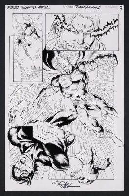 Ron Williams | Original Art from First Guard #2 (2026 G-Man Comics) Page 9 Pencils and Inks by Ron Williams | mycomicshop.com