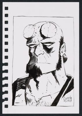 Michael Lynch | Hellboy Sketch | mycomicshop.com (Buy It Now)