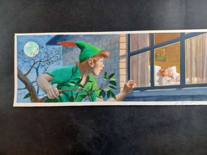 Aldo Di Gennaro | Aldo Di Gennaro 1x illustrazione "Peter Pan" firmata | Catawiki