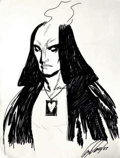 Guy Davis - ‘the judge‘ large pinup from marvel series: deadline (2003)