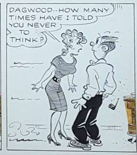 Chic Young | Blondie - Original Artwork by Chic Young - Page volante - Exemplaire unique - (1963/1965) | Catawiki