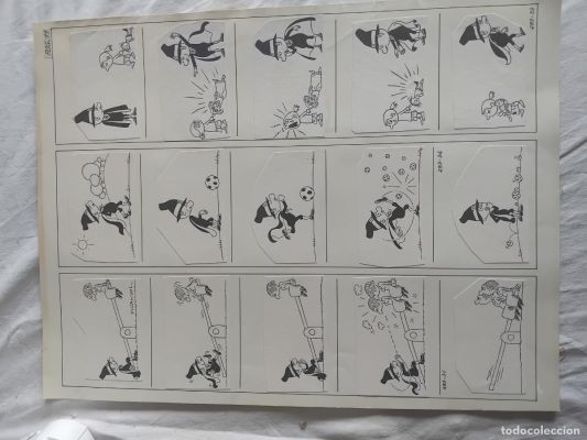 3 TIRAS DE CINCO DIBUJOS ORIGINALES CADA UNA DE PICANYOL DE OT EL BRUIXOT. | todocoleccion (Buy It Now)