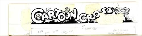 Carlson- Cartoon Cross Words Title- Original art | Russ Cochran