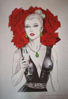 Giuseppe Candita | Diabolik - G. Candita - original artwork "Eva" - Page volante - Exemplaire unique (2023) | Catawiki