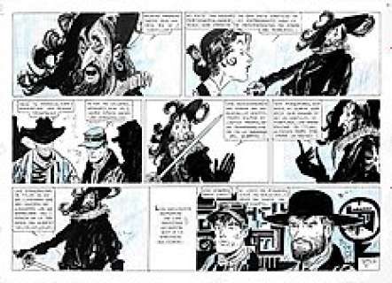 Hugo Pratt | Hugo Pratt - 1x tavola originale "Il Sergente Kirk" - (1959) | Catawiki