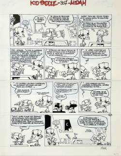 Midam - Kid Paddle, planche-gag n°307 Ã  l‘encre de Chine…