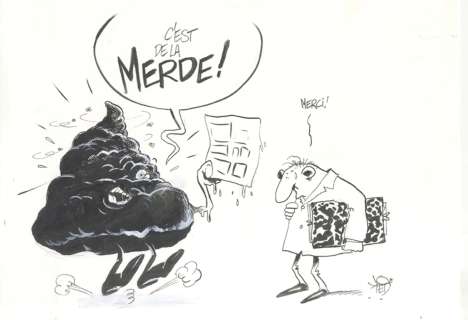 JOTED / Nicolas Sjöstedt, illustration Merde!, "Liquidation Totale" | Galerie Neuf