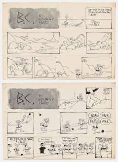 Lot of Two ’’B.C.’’ Sunday Comic Strips from 1964 | Nate Sanders