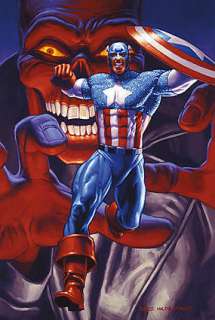 GREG HILDEBRANDT CAPTAIN AMERICA RED SKULL Painting